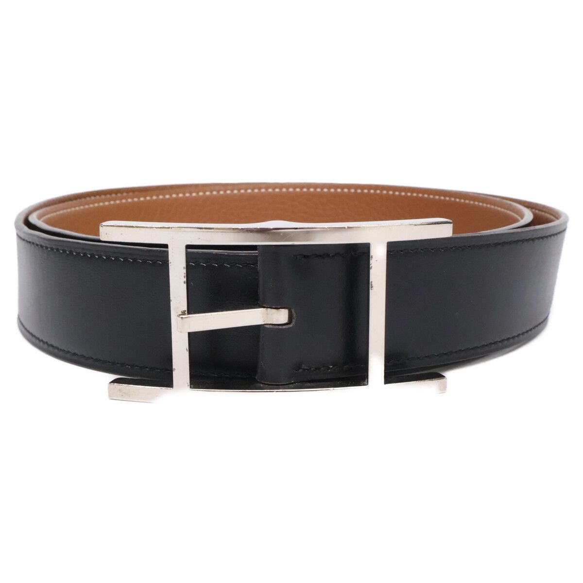 Hermes Easy Box Calf Vo Togo Reversible 95 Belt