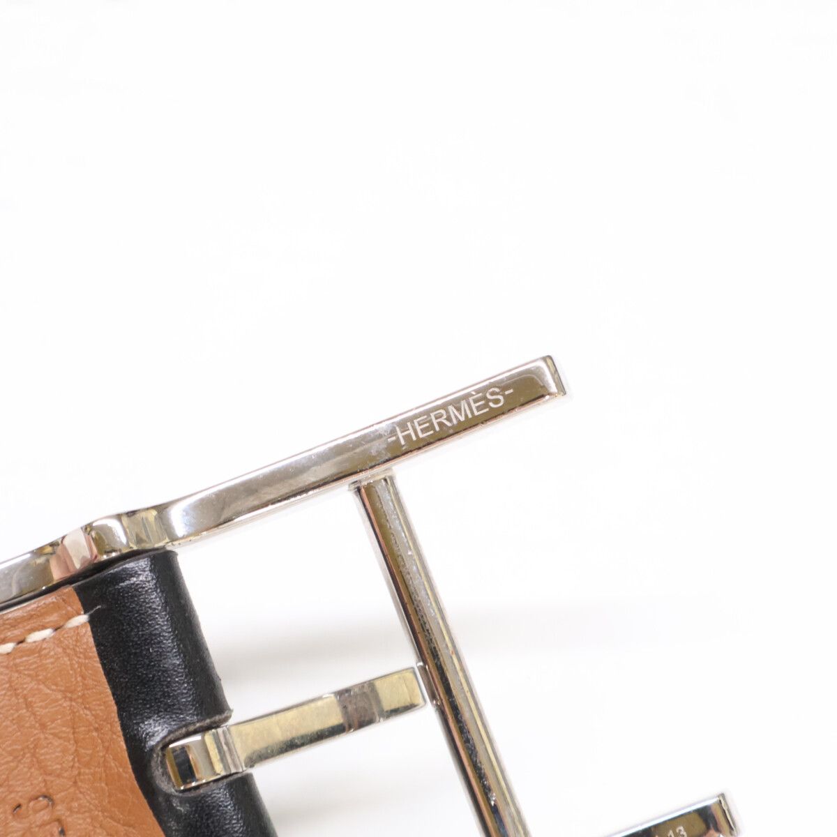 Hermes Easy Box Calf Vo Togo Reversible 95 Belt — view 9