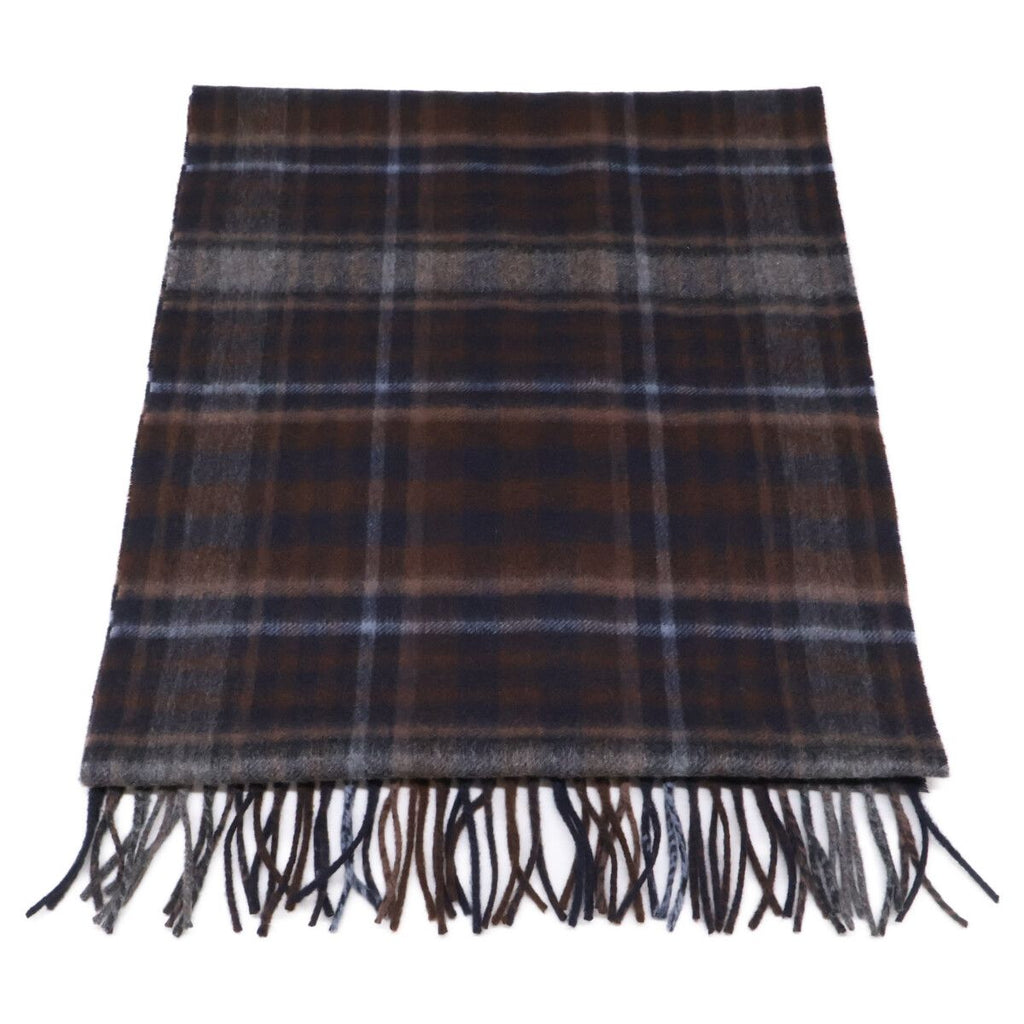 Louis Vuitton Cashmere Wool Tartan Check Fringe Scarf — view 3