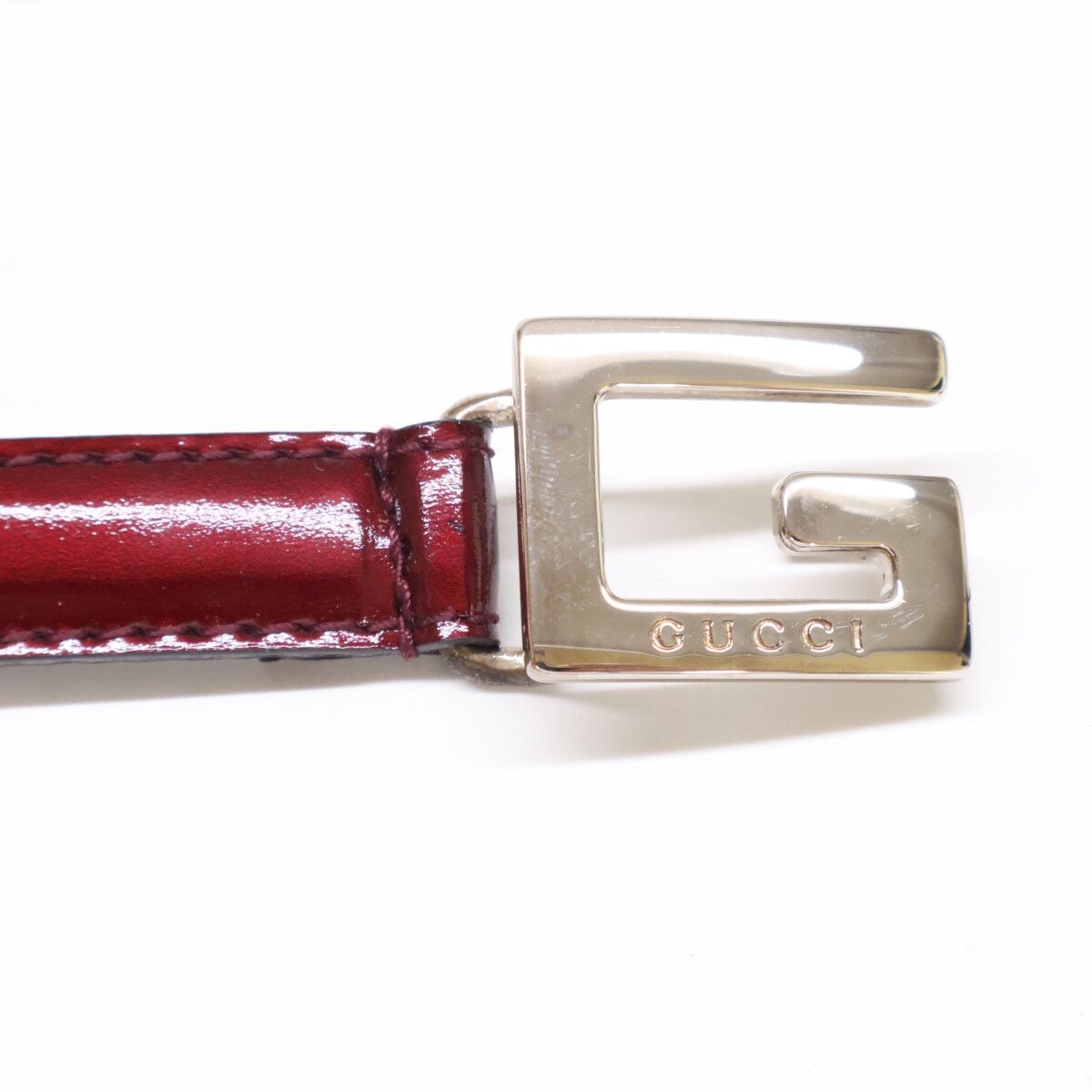Gucci Logo Buckle Leather Belt — view 4