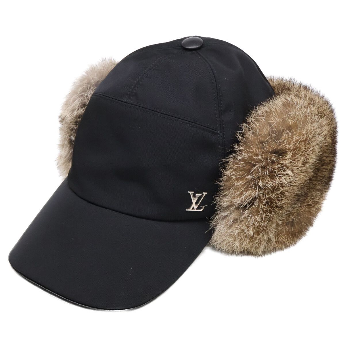 Louis Vuitton Rabbit Fur Nylon Cap 59