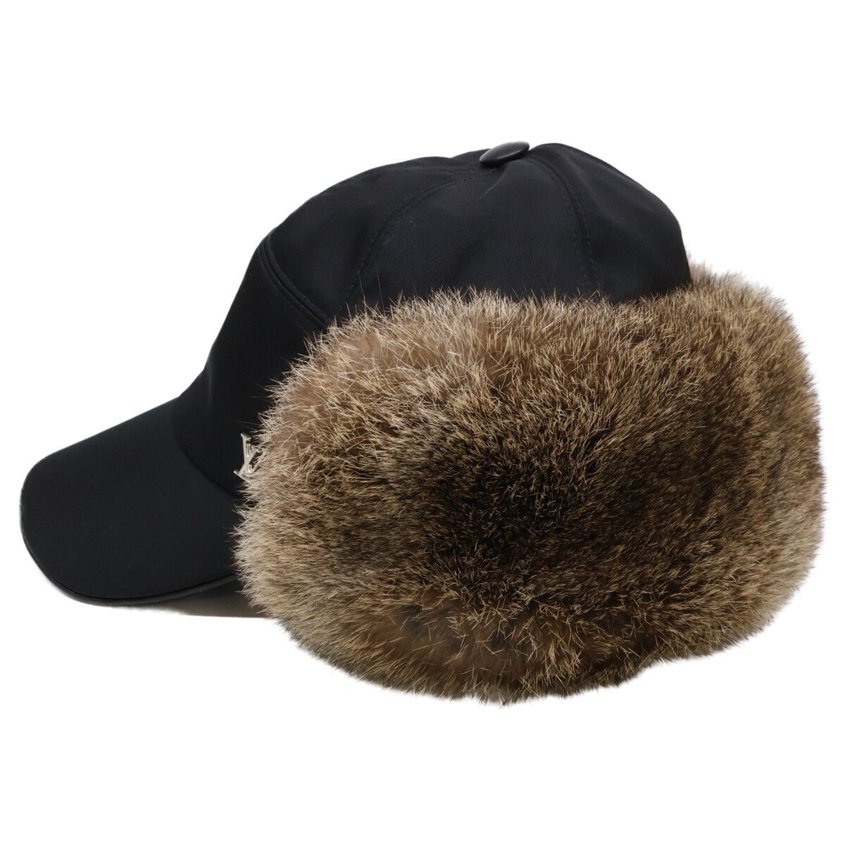 Louis Vuitton Rabbit Fur Nylon Cap 59 — view 3