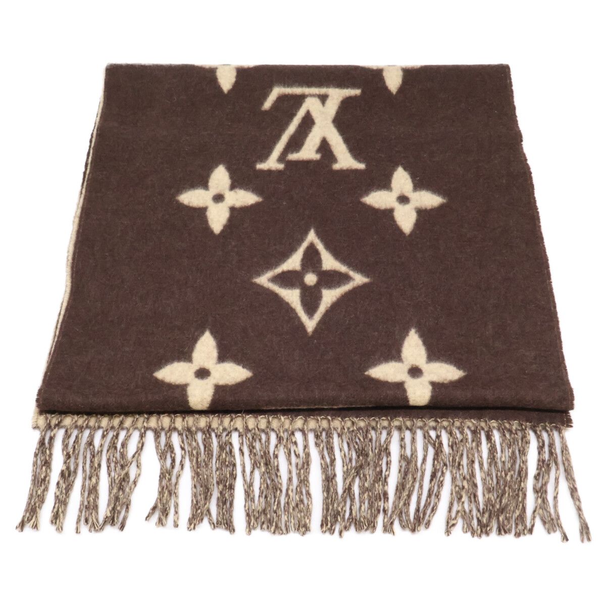 Louis Vuitton Echarpe Reykjavik Monogram Cashmere Fringe — view 3