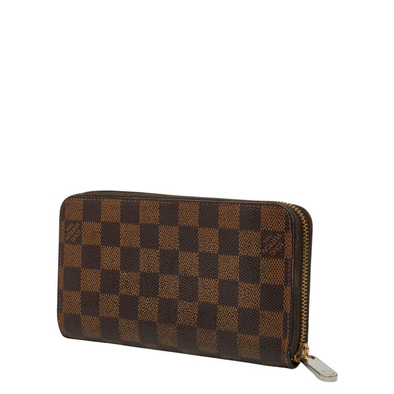 Louis Vuitton Damier Zippy Wallet Zip Around Brown — view 2