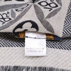 Louis Vuitton Since Monogram Silk Wool Shawl Scarf — view 4