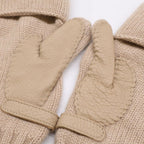 Hermes Baltimore Series Button Cashmere Deerskin Gloves — view 7