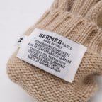 Hermes Baltimore Series Button Cashmere Deerskin Gloves — view 6