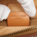 Celine Macadam Clutch Brown Leather — view 9