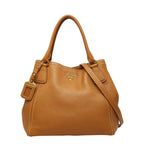 Prada Tote Shoulder Bag 2-Way Caramel Camel Vitello Daino Leather