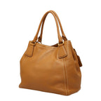 Prada Tote Shoulder Bag 2-Way Caramel Camel Vitello Daino Leather — view 2