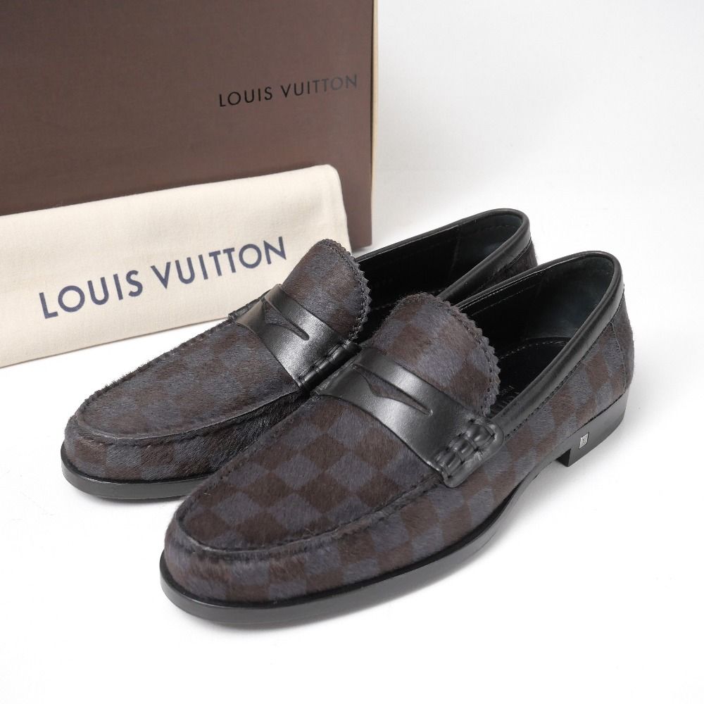 Louis Vuitton Loafers 5.5 Damier Calf Hair