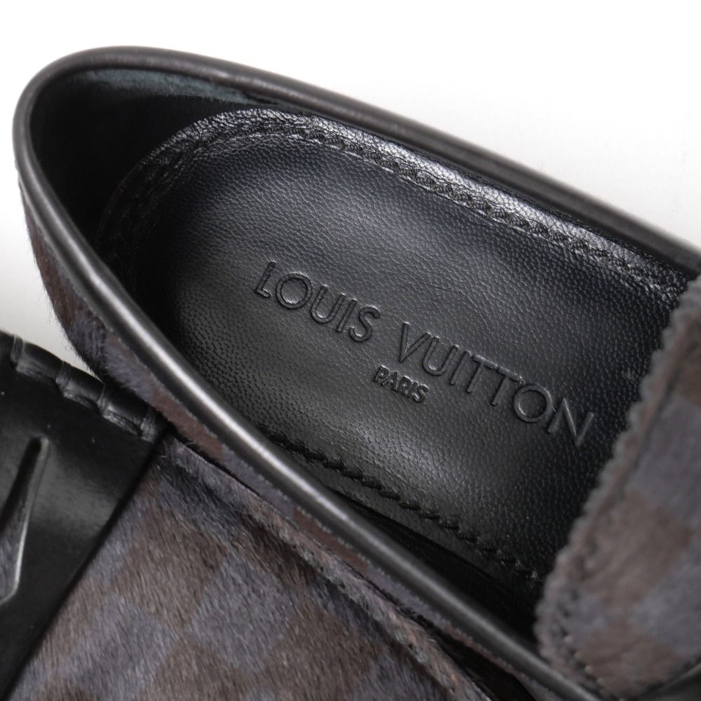 Louis Vuitton Loafers 5.5 Damier Calf Hair — view 8