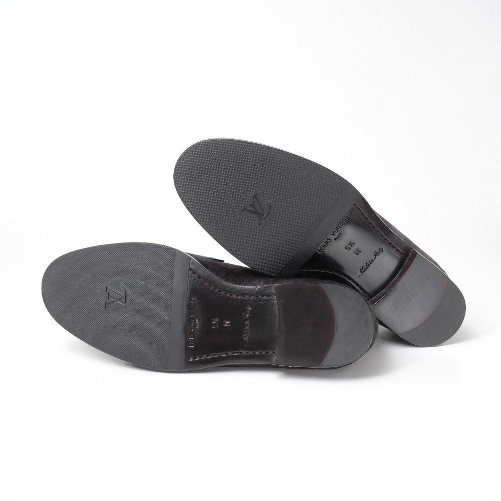 Louis Vuitton Loafers 5.5 Damier Calf Hair — view 9