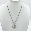 Louis Vuitton Necklace Collier Medallion Silver Metal
