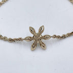 Dior Bracelet Blue in Gold Metal Faux Pearl Rhinestone CD Logo — view 3