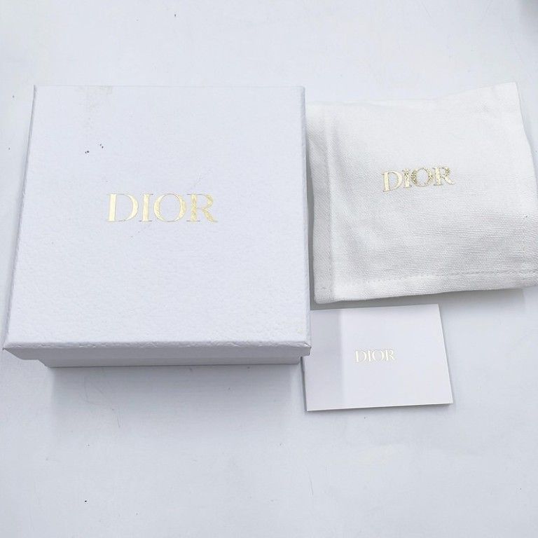 Dior Bracelet Blue in Gold Metal Faux Pearl Rhinestone CD Logo — view 5