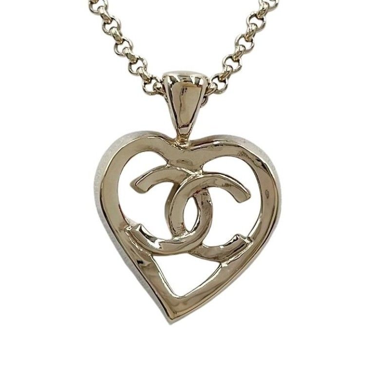 Chanel Necklace CC Logo Gold Metal — view 2