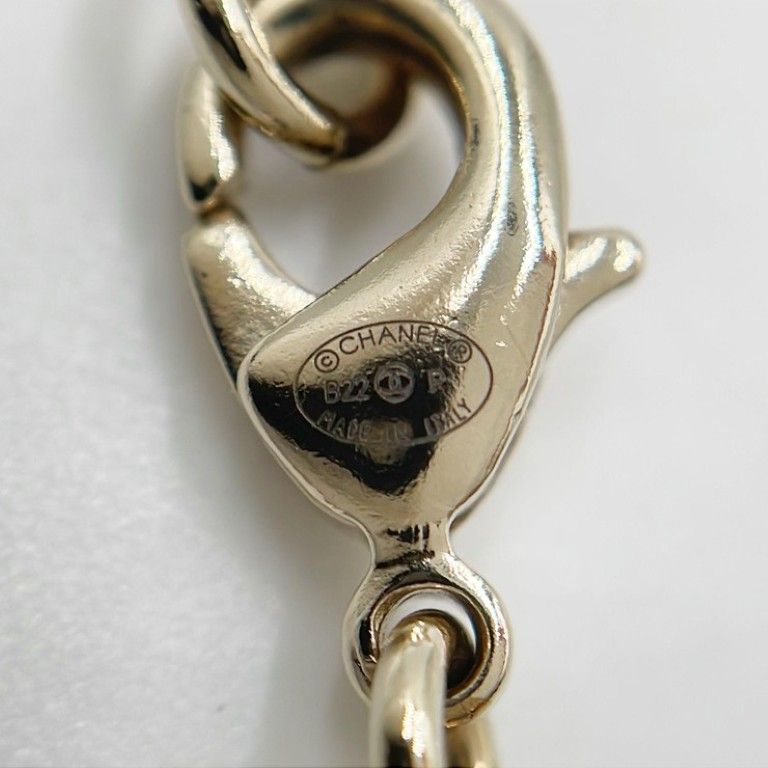 Chanel Necklace CC Logo Gold Metal — view 5