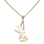 Chanel CC Logo Yacht Pendant Silver Metal