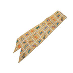 Hermes Twilly Horsewear Couvertures Et Tenues de Jour Scarf New Tag Brown Silk
