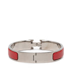 Hermes Click PM Bangle Silver Red Metal 1- Bracelet — view 3