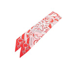 Hermes Twilly Folklore Ethnology Scarf New Tag Pink Silk
