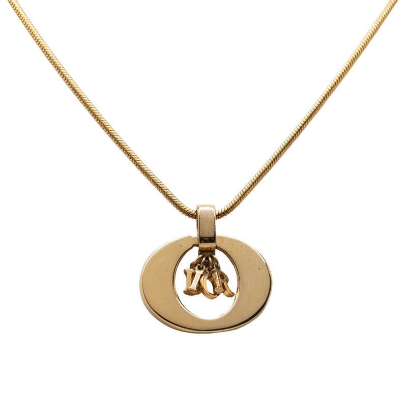 Dior Logo Pendant Gold Plated