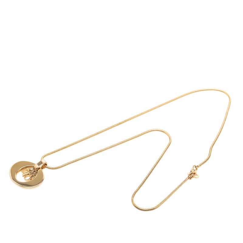Dior Logo Pendant Gold Plated — view 3
