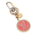 Louis Vuitton Epi Cles LV Circle Charm Key Holder Key Ring Gold Plated