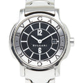 Bvlgari Solo Tempo Watch Black Silver Stainless Steel