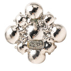 Chanel Bijou Earrings Silver Metal Rhinestone — view 3