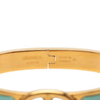 Hermes Mini Click Chaine D'ancre Bracelet Gold Silver Blue Plated Metal — view 4