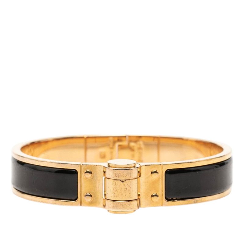Hermes Charnier Bracelet Gold Black Plated — view 2