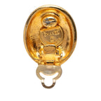 Chanel Vintage Mademoiselle Earrings Gold Plated — view 3