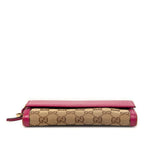 Gucci GG Canvas Wallet Beige Pink — view 3