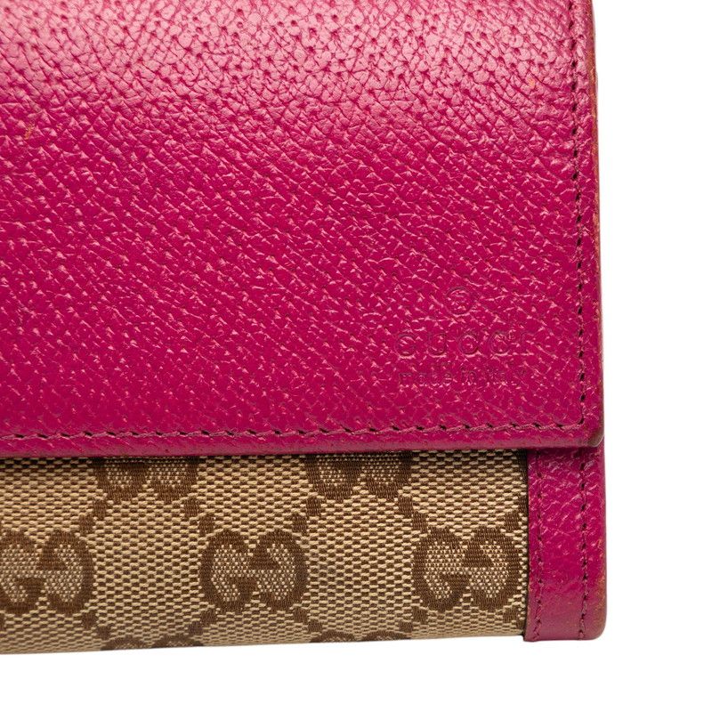 Gucci GG Canvas Wallet Beige Pink — view 6