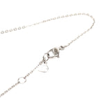 Dior Logo Heart Motif Pendant Silver Gray Metal — view 3