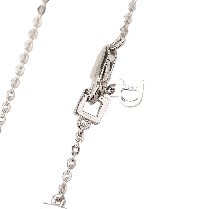 Dior I Love Heart Arrow Chain Pendant Silver Metal — view 5