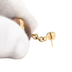 Louis Vuitton Boucle Doreille Magnetic Fleece Earrings Gold Brown Plated Wood — view 4