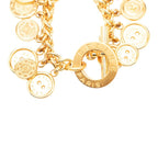 Celine Triomphe Button Motif Bracelet Gold Plated — view 5