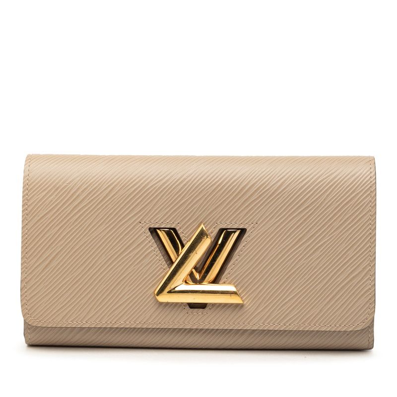 Louis Vuitton Epi Portefeuille Twist Wallet Beige Leather