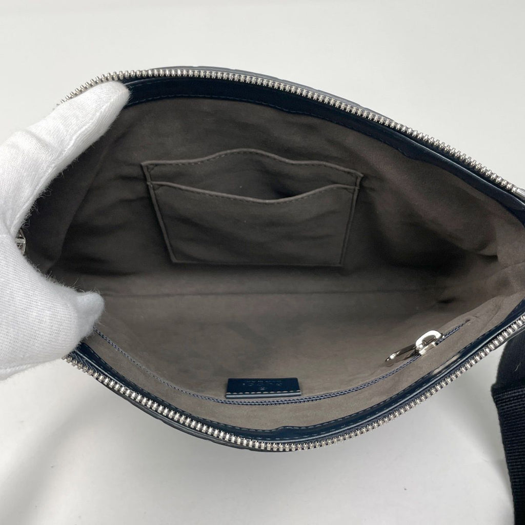 Gucci Guccissima Messenger Bag GG Pattern Shi Marais the Navy — view 8
