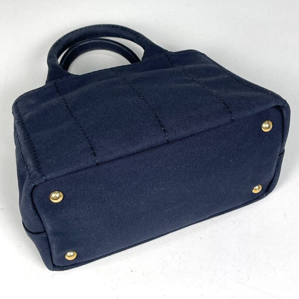 Prada Canapa Tote 2-Way Canvas Navy — view 2