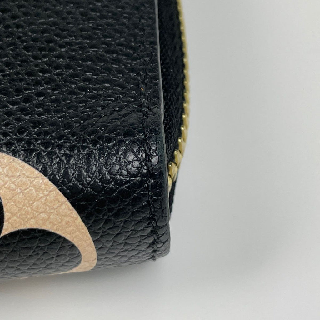 Louis Vuitton Zippy Wallet Round Zip Around Bicolor Monogram Empreinte Black — view 3