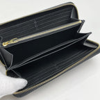 Louis Vuitton Zippy Wallet Round Zip Around Bicolor Monogram Empreinte Black — view 5