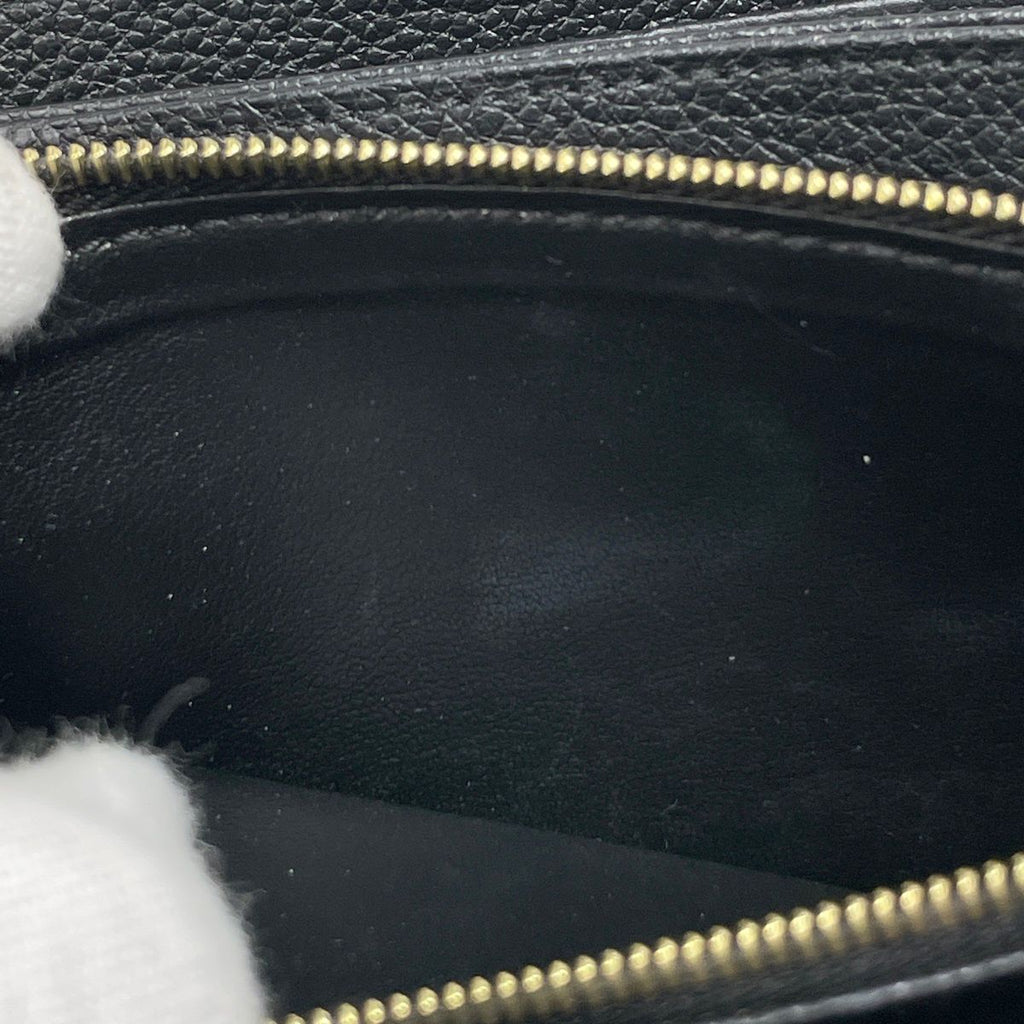 Louis Vuitton Zippy Wallet Round Zip Around Bicolor Monogram Empreinte Black — view 6