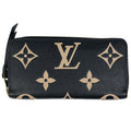 Louis Vuitton Zippy Wallet Round Zip Around Bicolor Monogram Empreinte Black
