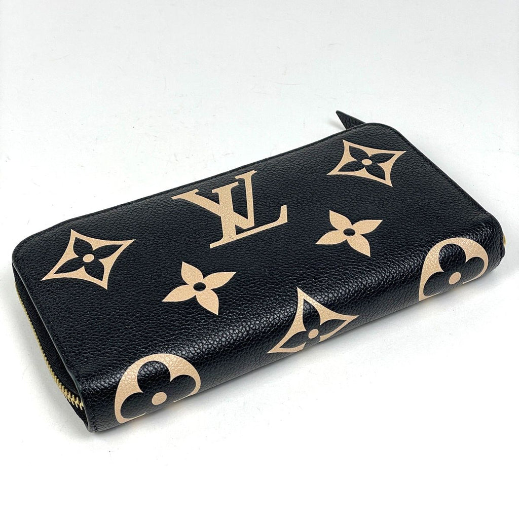 Louis Vuitton Zippy Wallet Round Zip Around Bicolor Monogram Empreinte Black — view 2