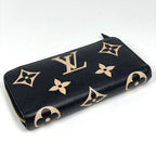 Louis Vuitton Zippy Wallet Round Zip Around Bicolor Monogram Empreinte Black — view 2