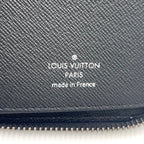 Louis Vuitton Zippy Wallet Vertical Monogram Eclipse Leather Black Zip Around — view 4